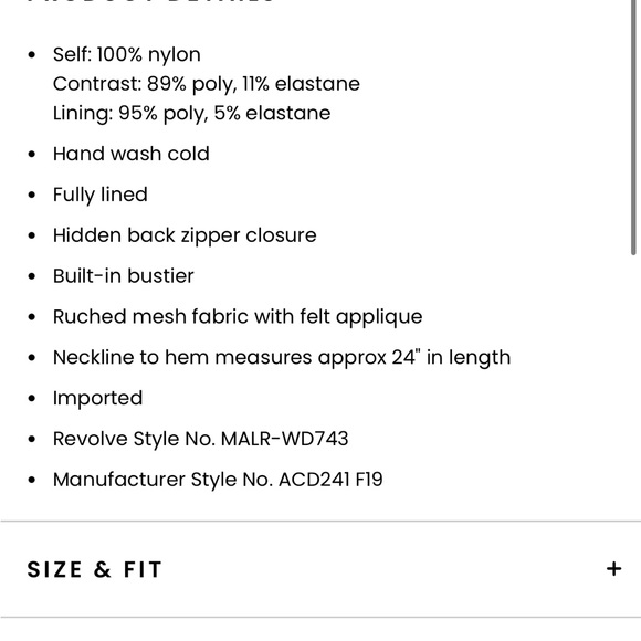 Secrets Dress in Dark Nude MAJORELLE from revolve - Picture 3 of 6